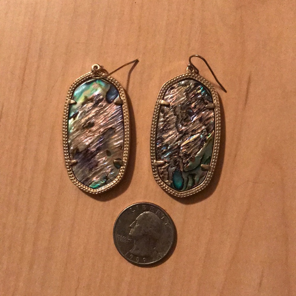 Danielle Abalone shell Kendra Scott earrings